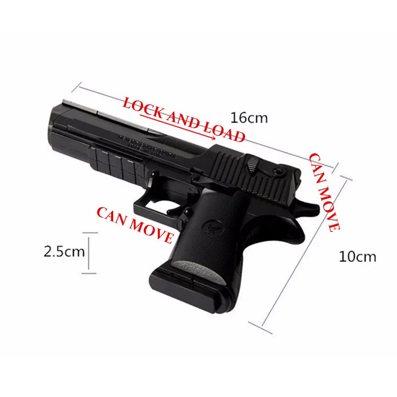47 шт. Desert Eagle Военная серия Compatibie Legoings Building Blcosk набор игрушек DIY Развивающие