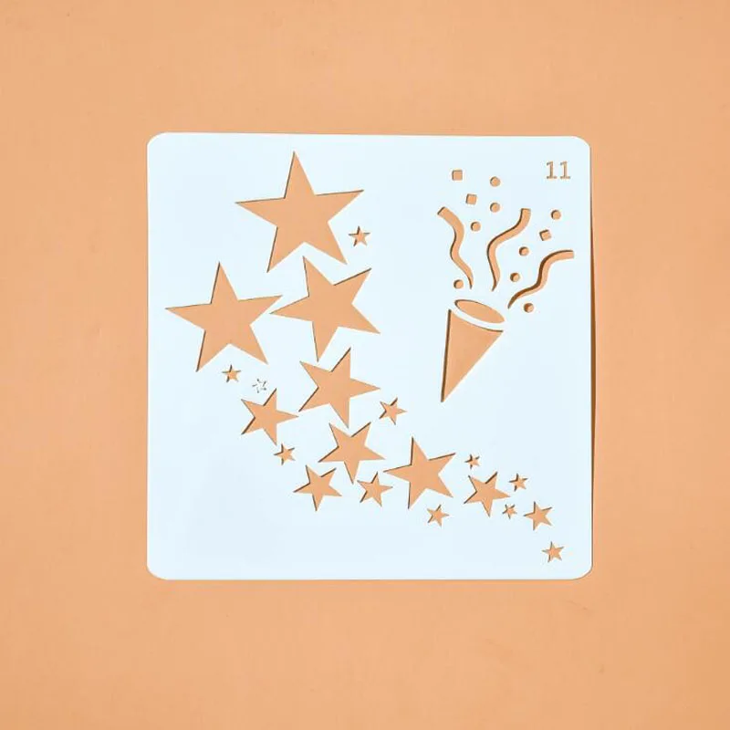 Трафареты раскраска тиснение аксессуары шаблоны для рисования праздников