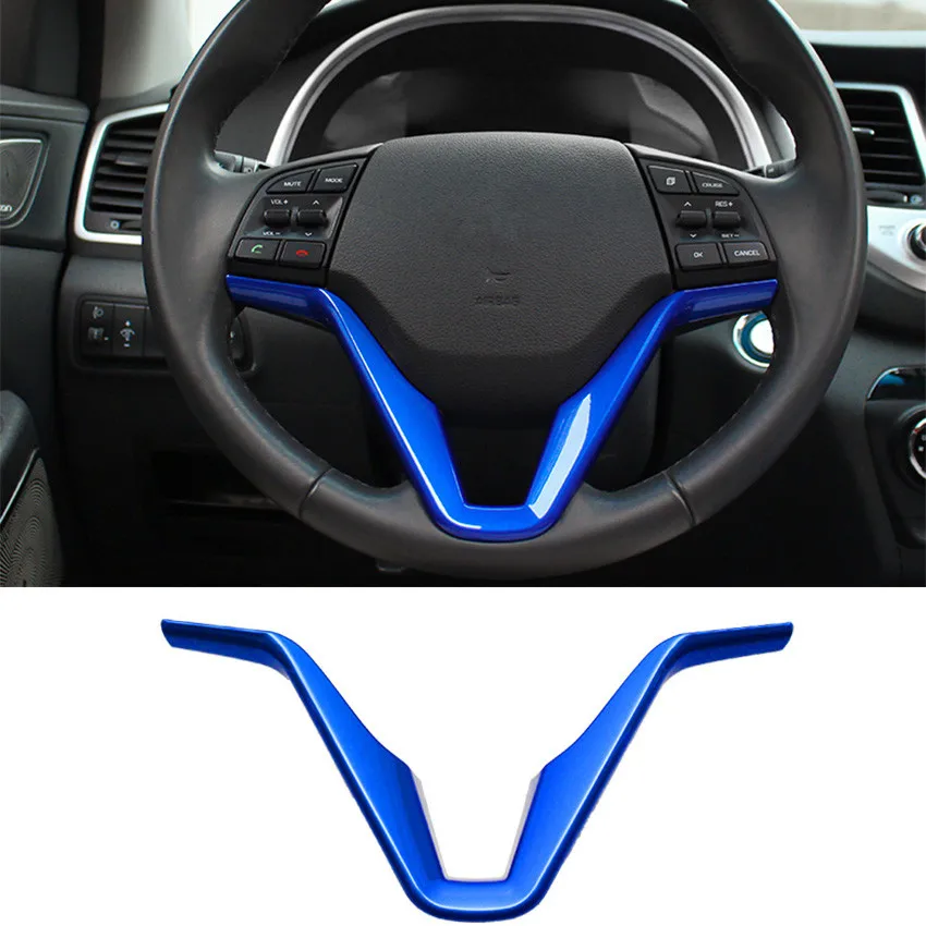 Для Hyundai Tucson 2018 2017 2016 2015 украшение рулевого колеса автомобиля Обложка ободка