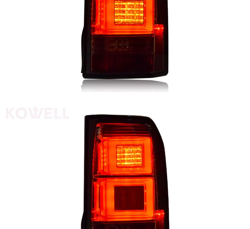 KOWELL автомобильный Стайлинг для 2004-2013 лет для Land Rover для обнаружения светодиодный задний фонарь задний светильник темно-красный