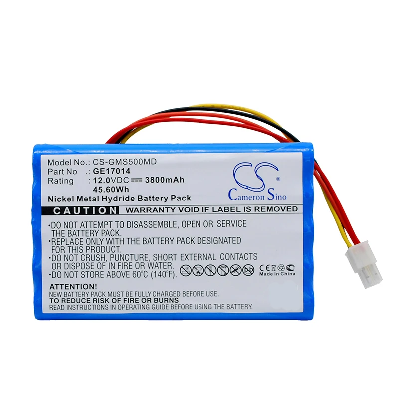 Аккумулятор Cameron Sino 3800mah для GE Datex-Ohmeda S/5 S/5CAM S5 S5CAM монитор пациента 10HR4/3AU 17014 AMED2002