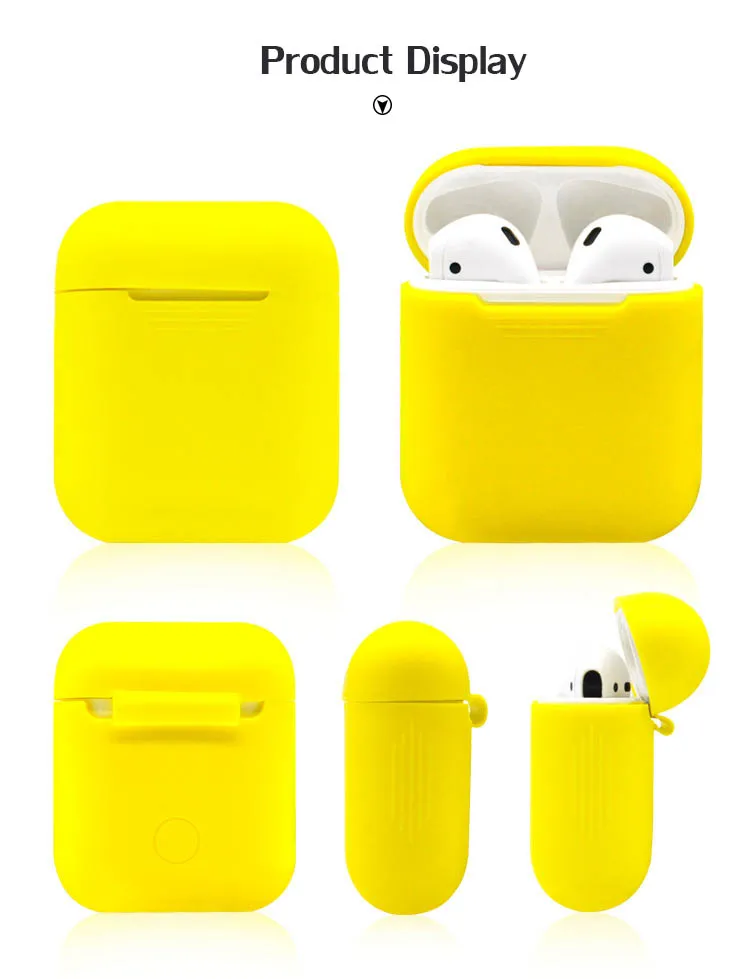 Беспроводная bluetooth-гарнитура чехол для Apple Airpods силиконовые наушники с