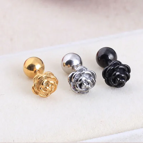 2 шт. женские и мужские розы из титановой стали|earring stainless steel|earingsearings pearls |