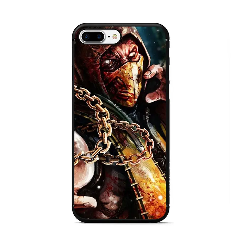 B2 Мягкий чехол для телефона из ТПУ Scorpion In More Kombat для iPhone 11 Pro 5 5S 6 6s 7 8 Plus X XR XS MAX - Цвет: B2