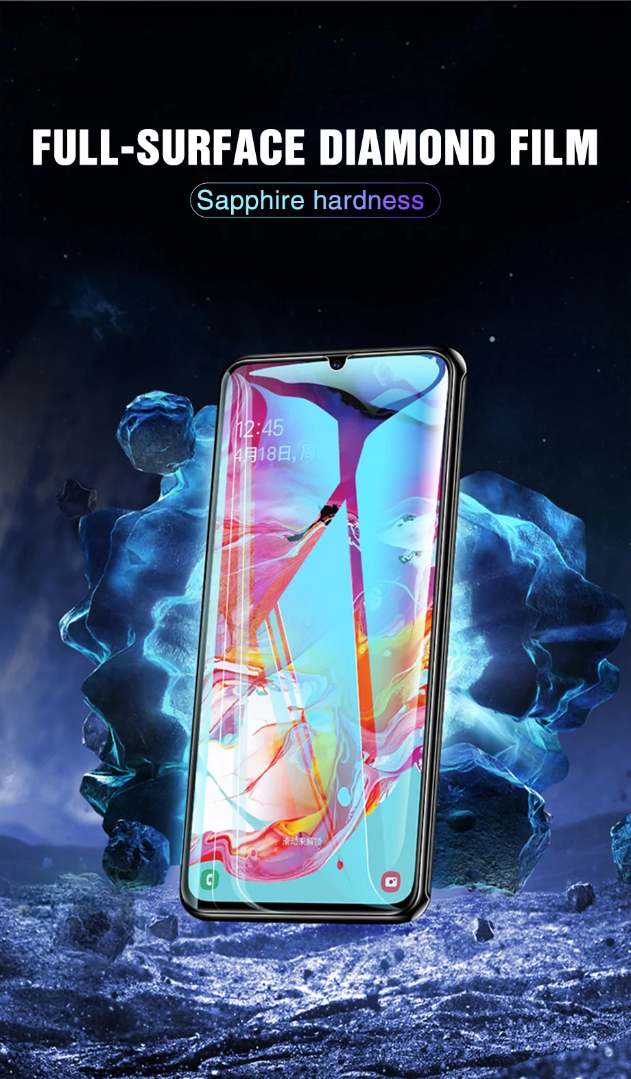 9D закаленное стекло для samsung Galaxy A50 A30 A20 A60 A70 A80 A90 A10 Защитная пленка для экрана samsung M10 M20 M30