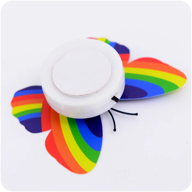 

5pcs Luminous Butterfly lamp Night light Flashing Colorful wall lamp chuck and stickers Indoor lighting party supplies