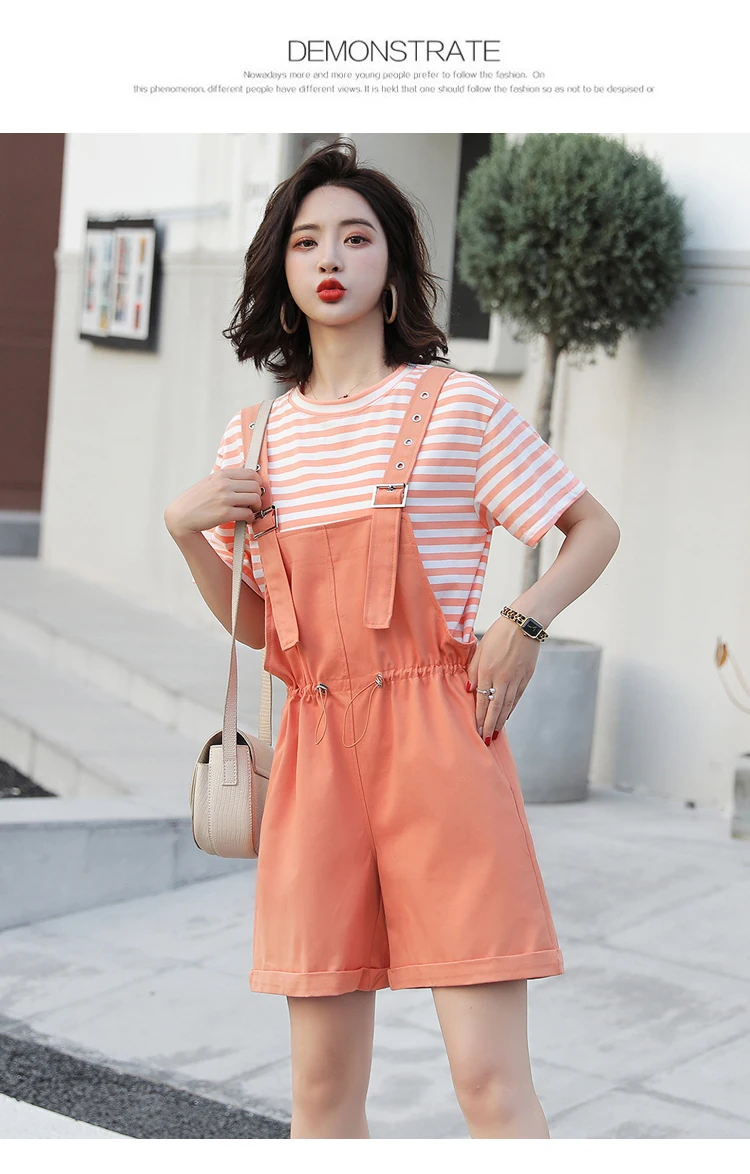 Костюм женский 2019 лето Новая повседневная широкая повязка на ноги шорты