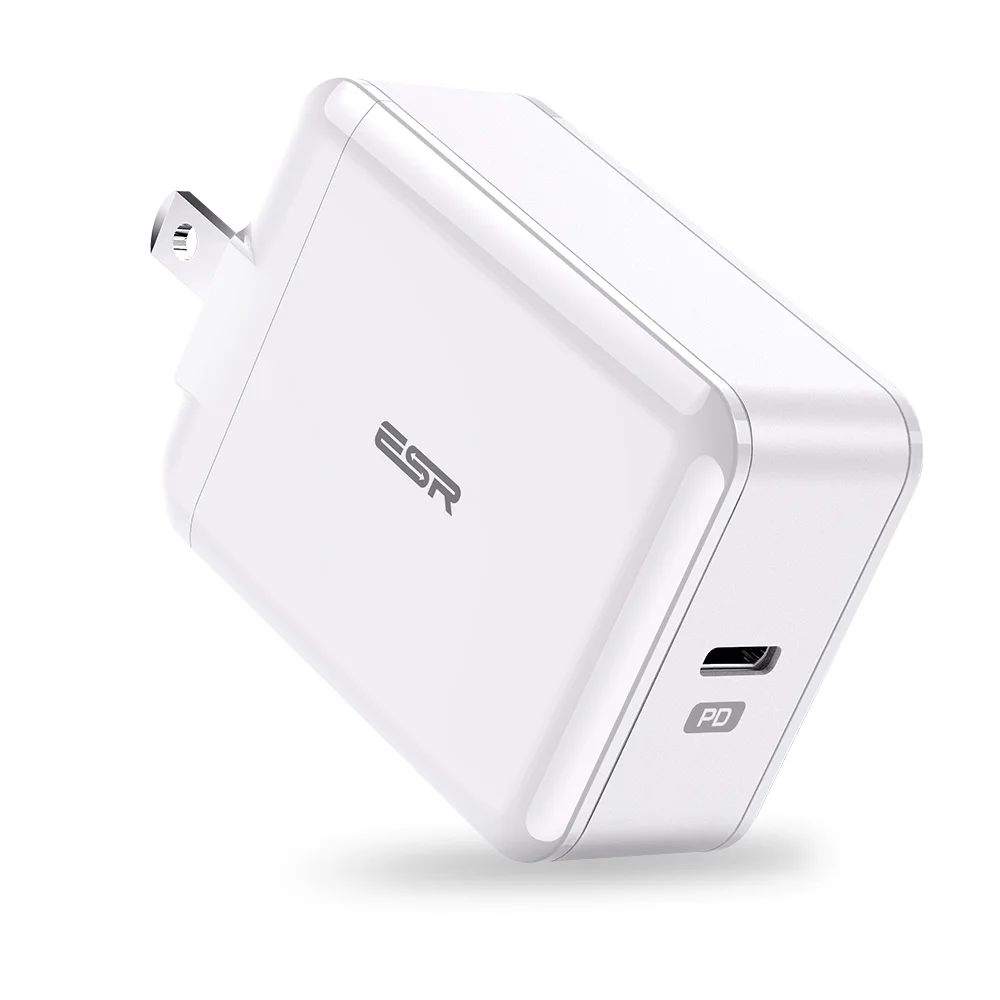 ESR USB C быстрое зарядное устройство 18 Вт с настенной вилкой для путешествий быстрое зарядное устройство type C type-c PD для iPhone 11 X XR XS Max iPad Pro EU US UK