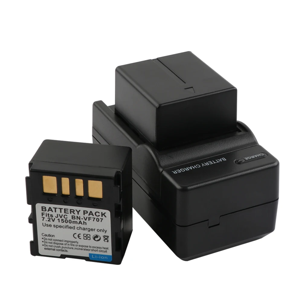 2X BN-VF707 BN-VF707U BNVF707 VF707 BN-VF714 BN-VF733 Батарейки + Зарядное устройство для JVC GR-D240 GZ-D240 GR-X5