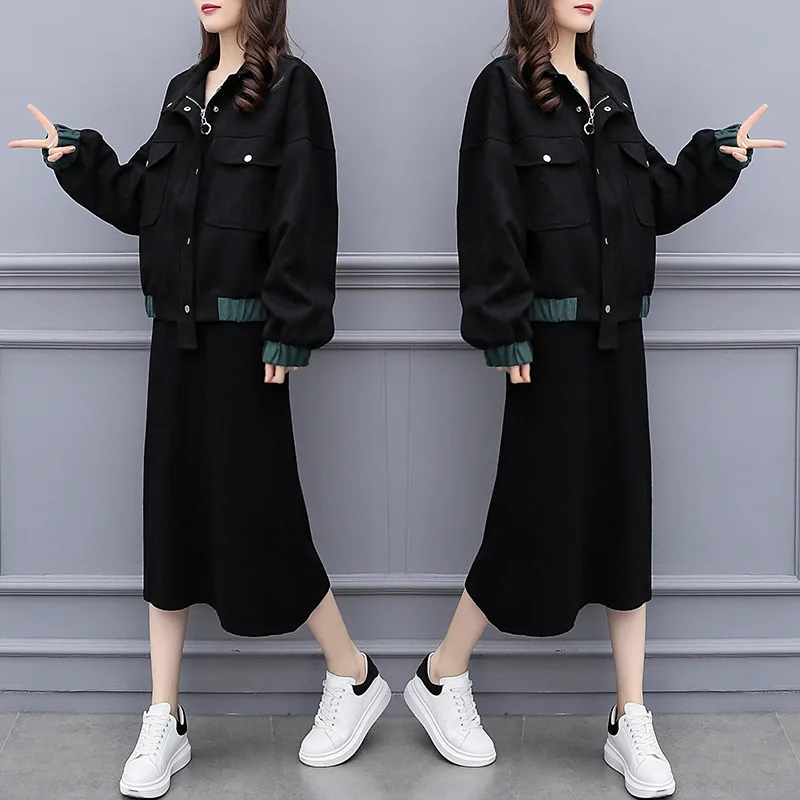 Женская куртка большого размера 5XL на весну и осень модные пальто повседневная