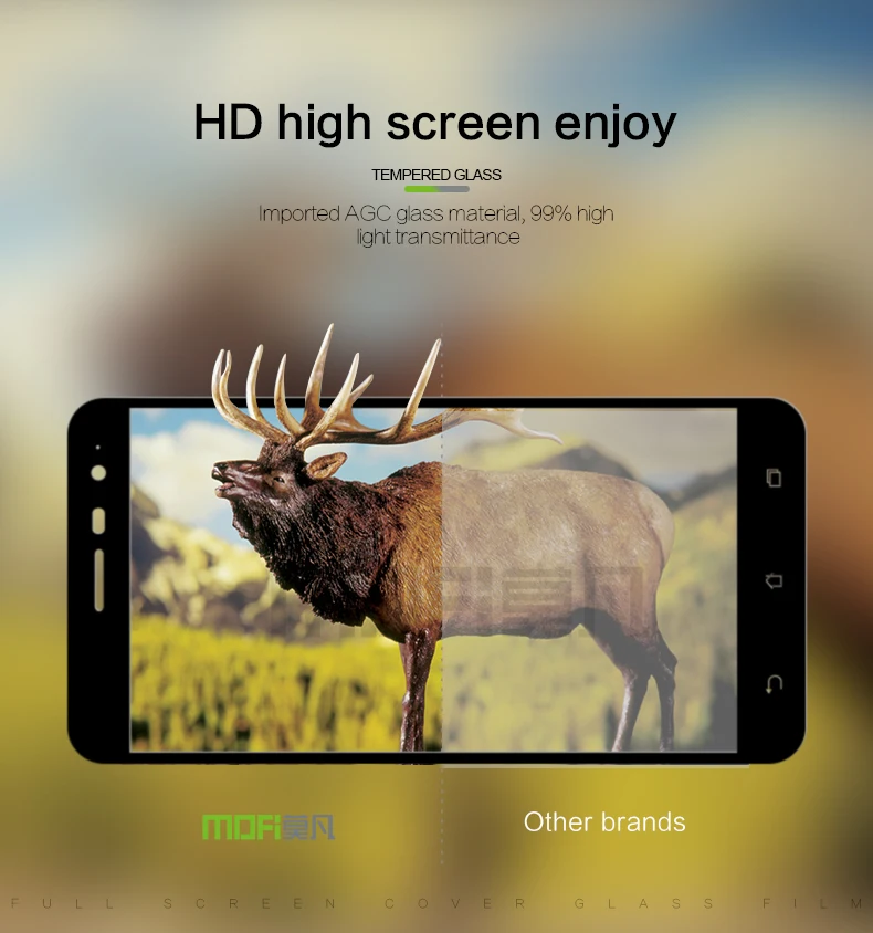 MOFi для Asus Zenfone 3 ZE520KL стекло закаленное 3D полное покрытие протектор экрана для Asus ZE520KL стеклянная защитная пленка 5,2"