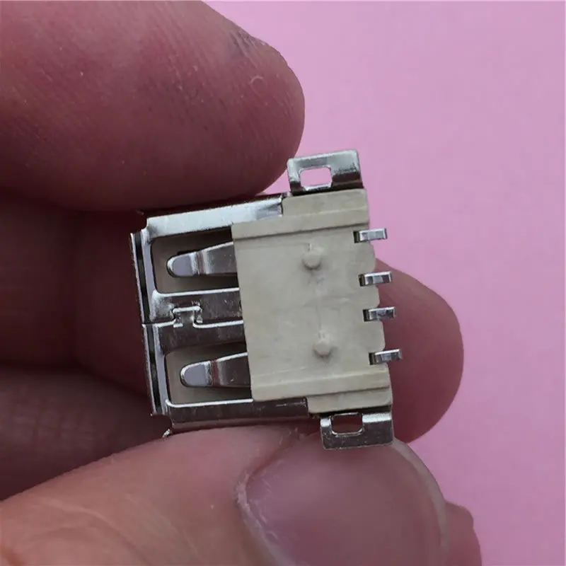 20 шт./лот USB 2 0 4Pin A Тип гнездо разъем кудрявый рот для передачи данных