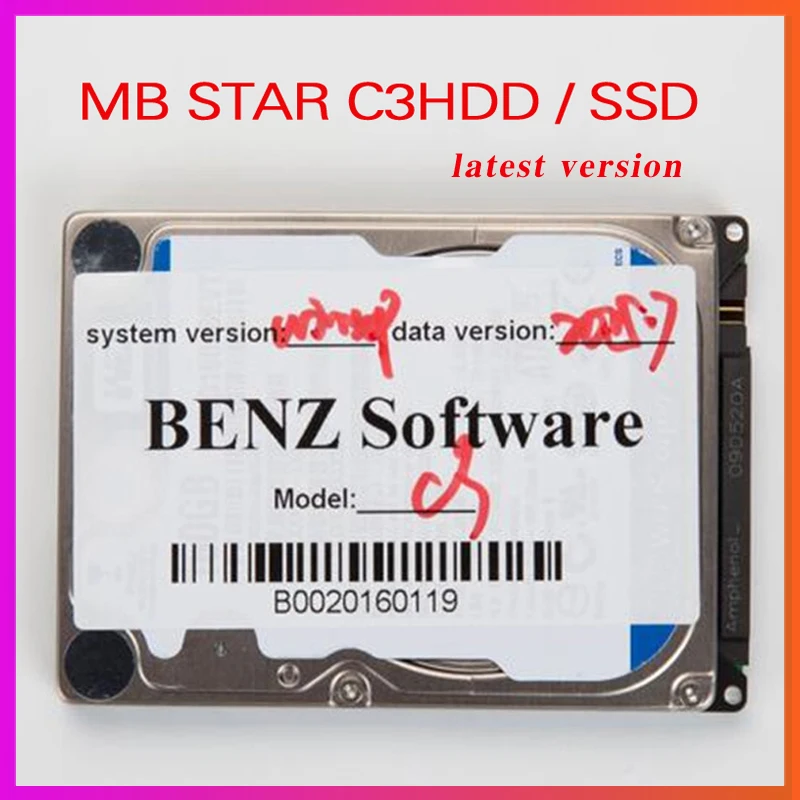 2015 07 v mb star c3hdd/ssd программное обеспечение для всех ноутбуков MB sd Подключение