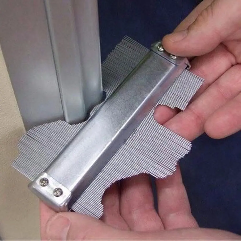 Pro 5 &quot(125 мм) металлический контурный Калибр Плинтус Ламинат профиль деревянная форма|Приборы для измерения