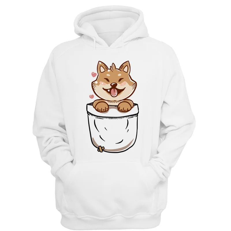 

Pocket Shiba Inu Winter Hoodies women 2018 Casual Hooded Warm Sweatshirts female Tracksuit women clothes hoodie V4578