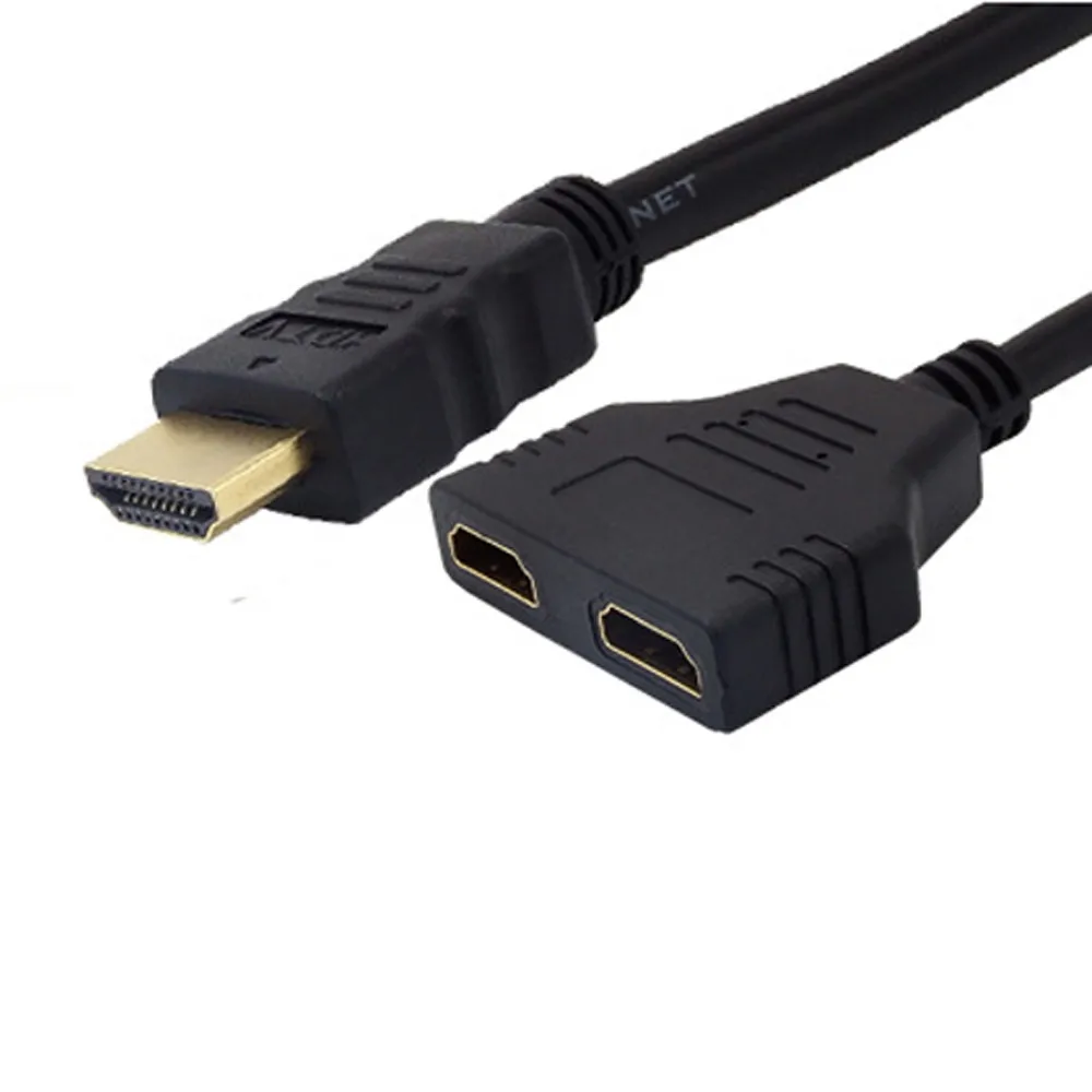 HDMI 1 2 раздельный двойной сигнальный адаптер кабель конвертера для видео ТВ HD tv
