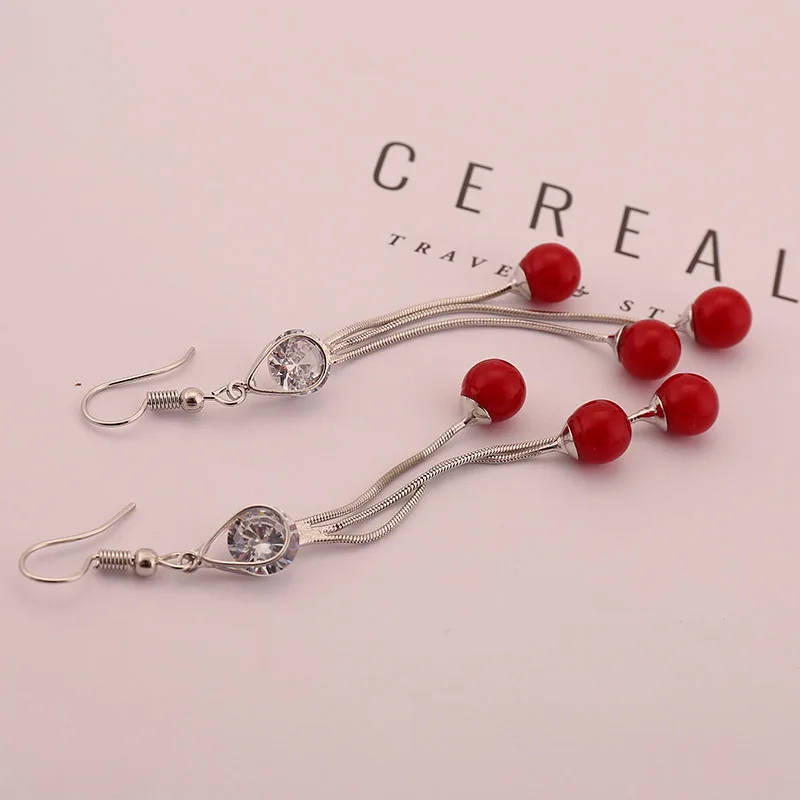 Серьги женские короткие в форме капли воды креативные модные ювелирные