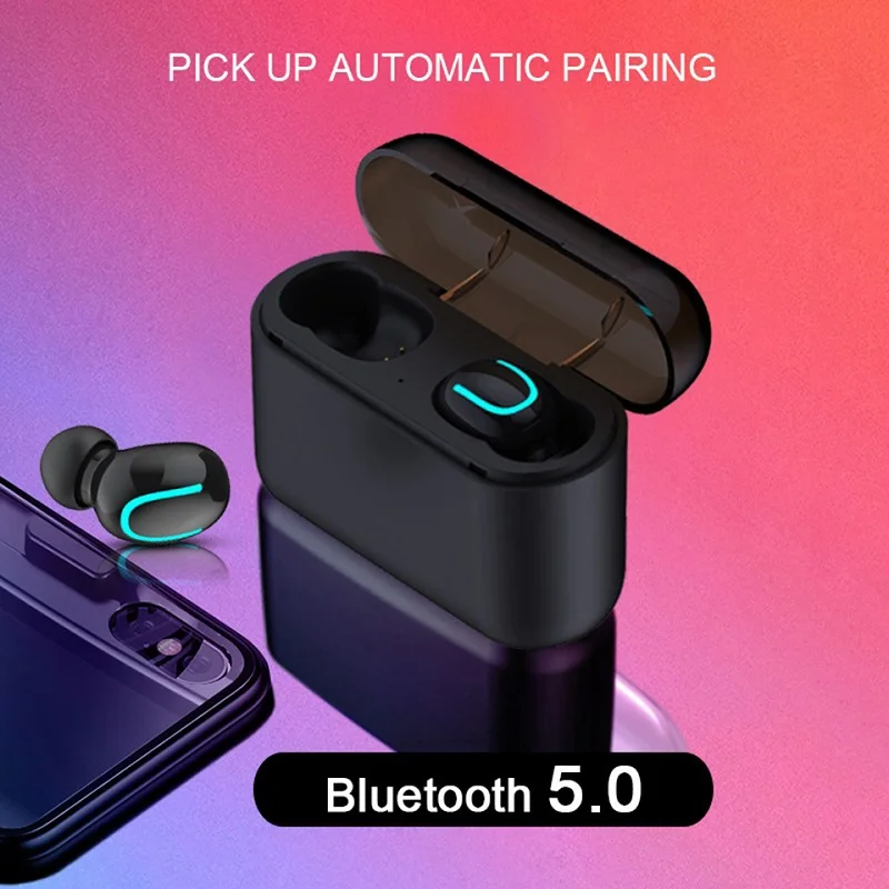 Bluetooth гарнитура беспроводные наушники спортивные с микрофоном свободные руки