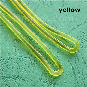 yellow 165mm Багажная бирка Червячные петли, гибкий уплотнительный струнный костюм для одежды, короткий чехол, сумка для билетов, виниловый шнур, этикетка, петля, замок, ремни для ID карты - Цвет: yellow 165mm
