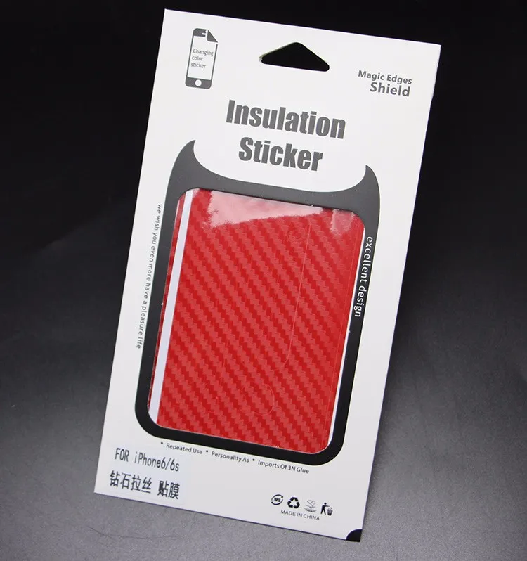 Новые 3D Углеродного Волокна Всего Тела Назад Фильм Наклейки Case Cover Wrap Кожи Для