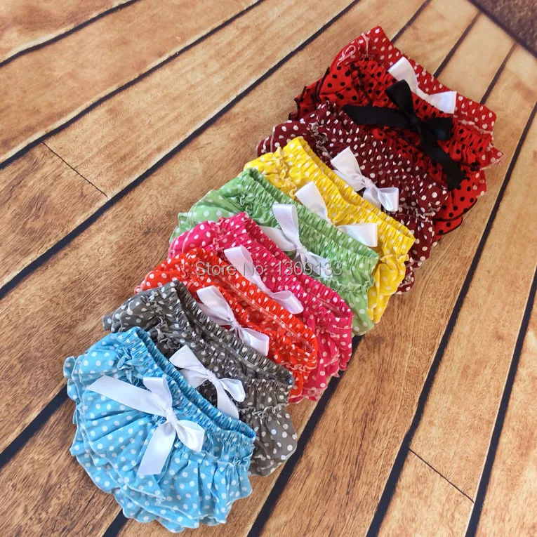 Платье для маленьких девочек с узором в горошек Пестрые брюки шаровары