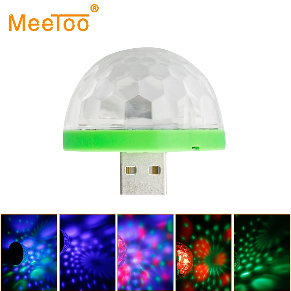 Мини-светильник RGB с эффектом Магического Шара автоматическим вращением