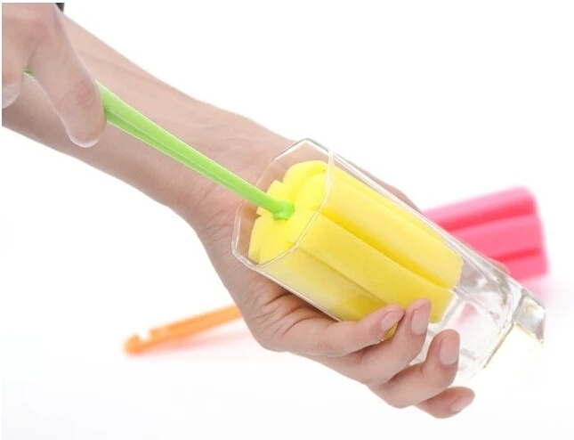 Бесплатная доставка кухонный чистящий инструмент губка щетка для бокалов