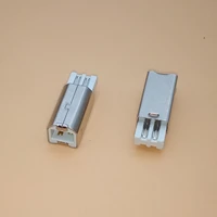 10pcs diy usb 2 0 b type 4 pin male printer port assembly adapter connector plug socket solder