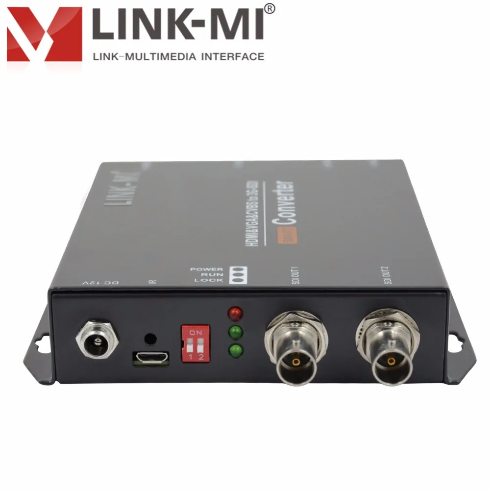 LINK MI CV190 HDMI VGA CVBS к SD/HD/3G SDI видео преобразователь до 200x120 @ 60 Гц сигнал PAL/NTSC HD m 3G m|cvbs to