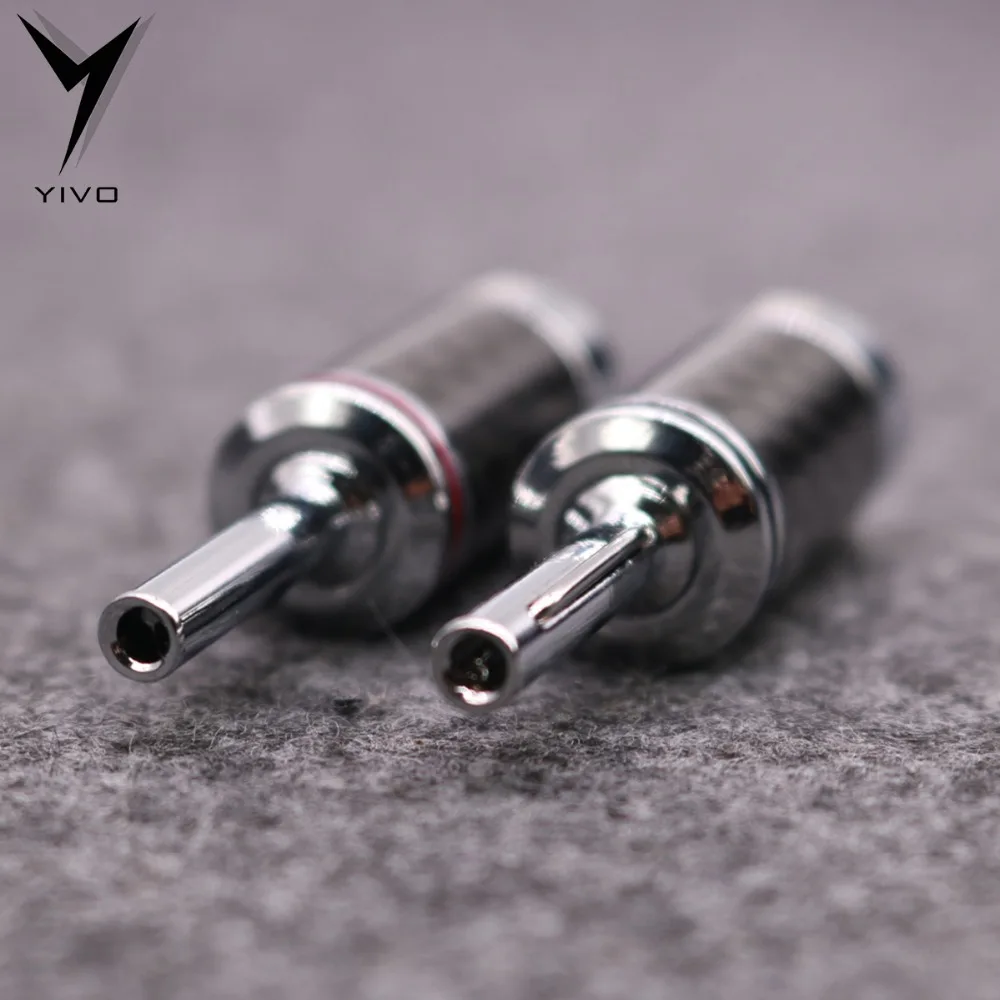 8 шт. банан Вилки Hi-end HIFI DIY йиво углеродное волокно Теллур медный покрытый родием