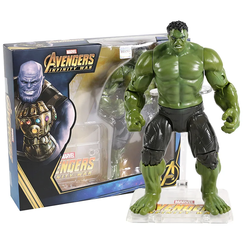 Hulk Мстители Бесконечность войны фигурки танос Железный человек Капитан Америка человек паук Халк Hawkeye Antman Экшн фигурки игрушка - Цвет: Hulk