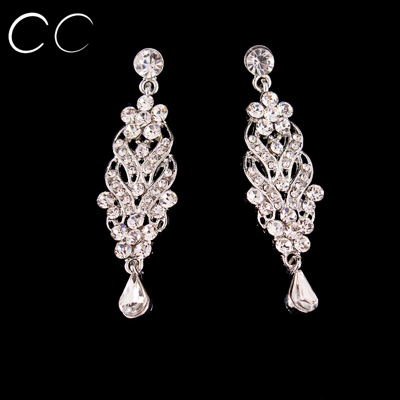 Женские серьги гвоздики с австрийским кристаллом B001|earring castings|earrings heartearring tree jewelry