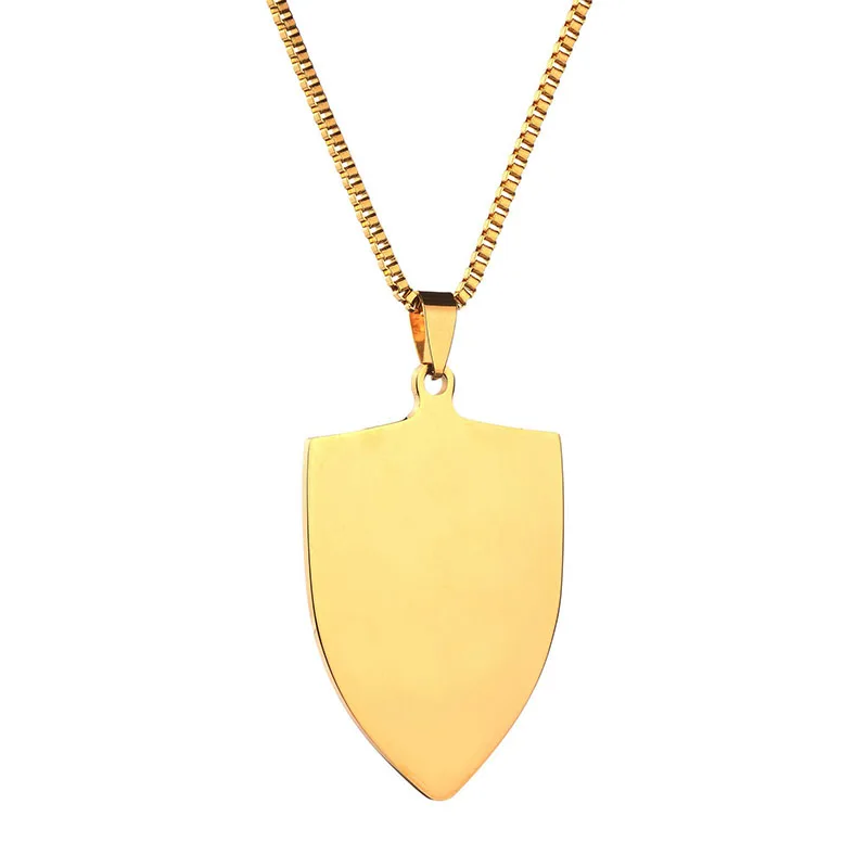 Горячая продажа на заказ из нержавеющей стали пустой кулон ожерелья Высокая