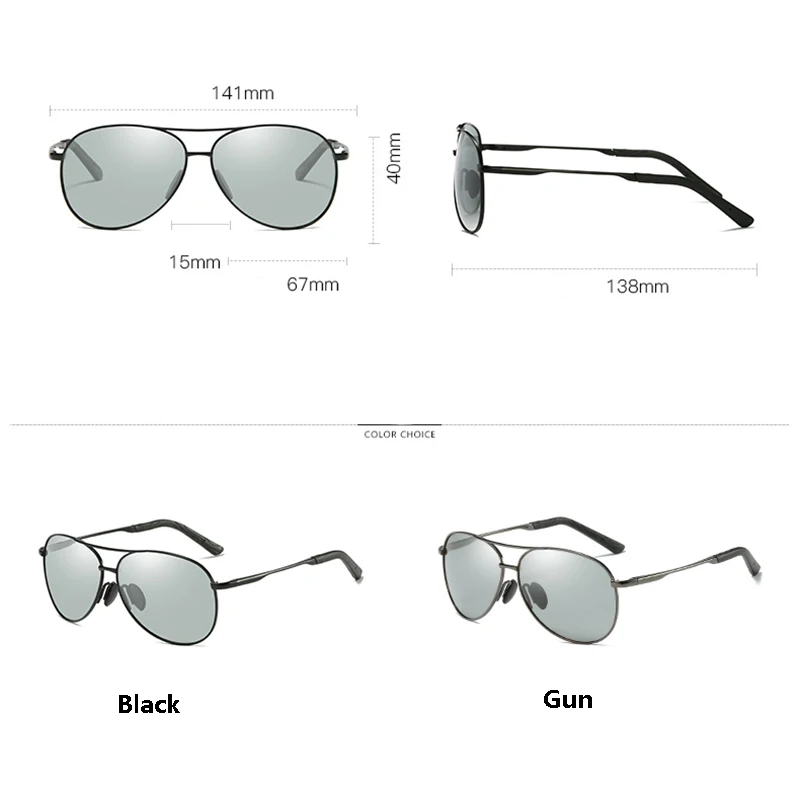 Eyecrafters поляризационные фотохромные солнцезащитные очки UV400 Мужские пистолеты