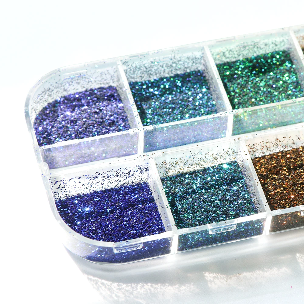1 чехол хамелеон ногтей Dip порошок пыль Блестящие Блестки хлопья Bling Блестки Дизайн ногтей окунание супер блестящие аксессуары BEBSF