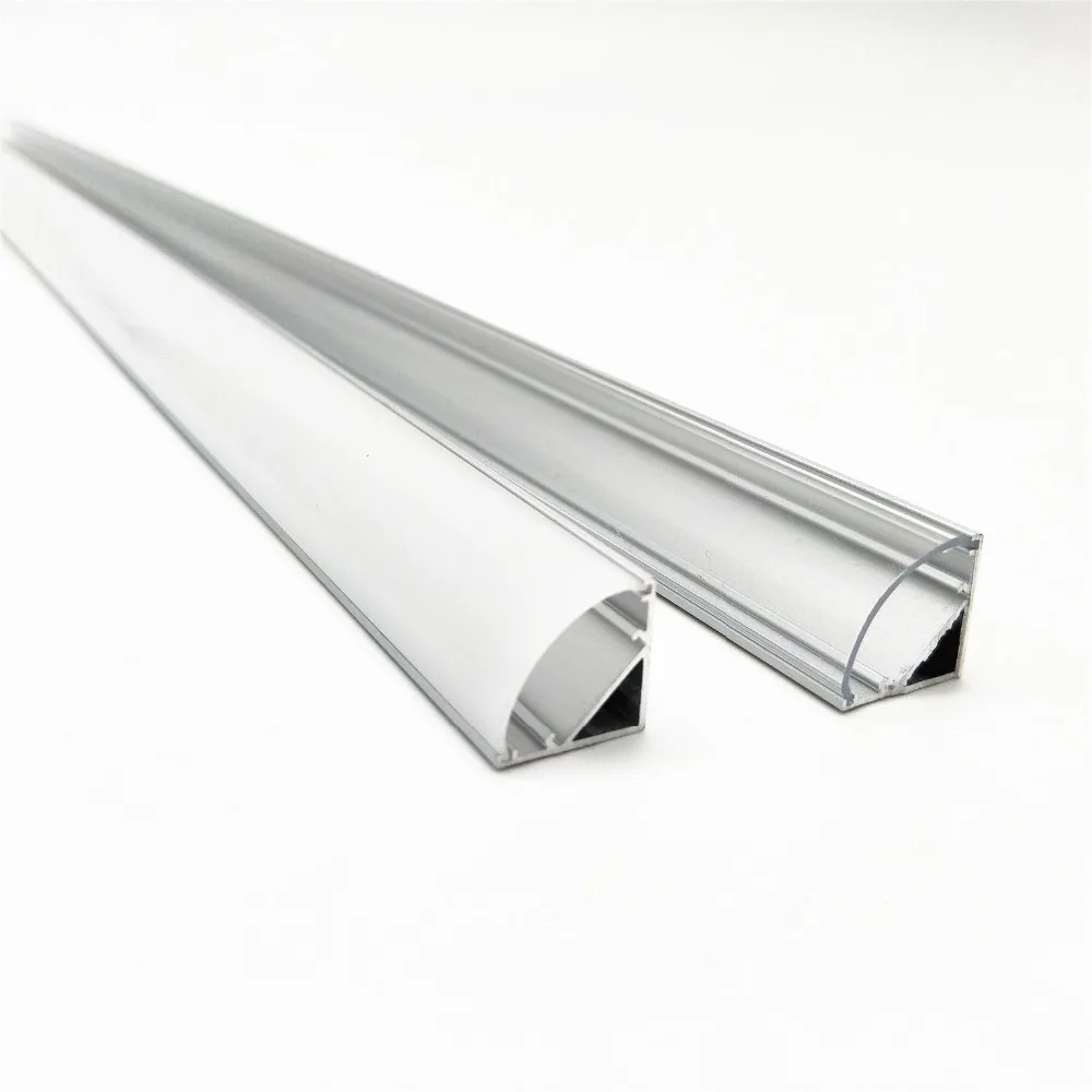 200M 2M/6.56ft V Shape светодиодный алюминиевый канал + PC крышка профиль аксессуары костюм
