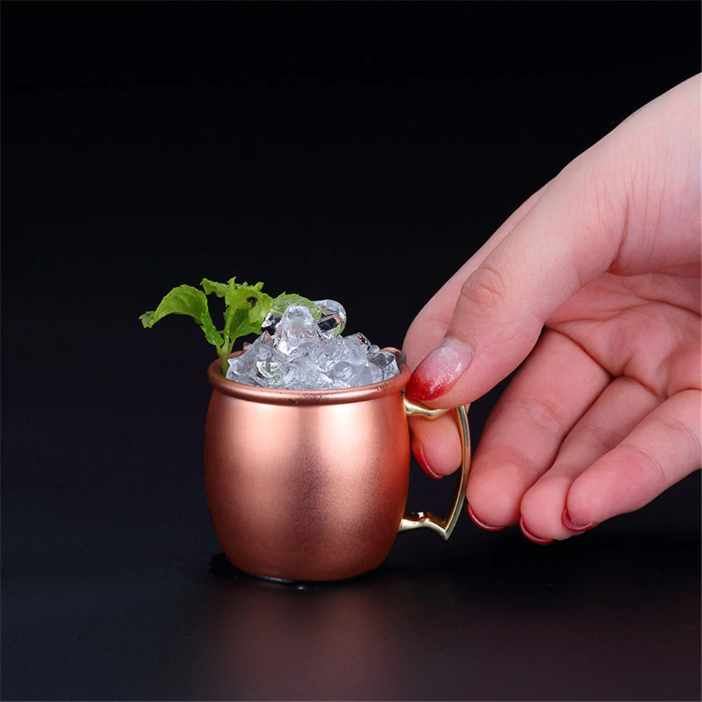 2 унций чашки кружки для московского Мула мини Caneca МОСКВА Mule Кубок чистый Медь