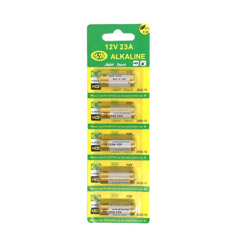 5 шт./лот щелочной Батарея 12V 23A 23GA 21/23 A23 A23S E23A EL12 MN21 MS21 V23GA MN21 L1028 RV08 GP23A K23A для пульт дистанционного управления дверным