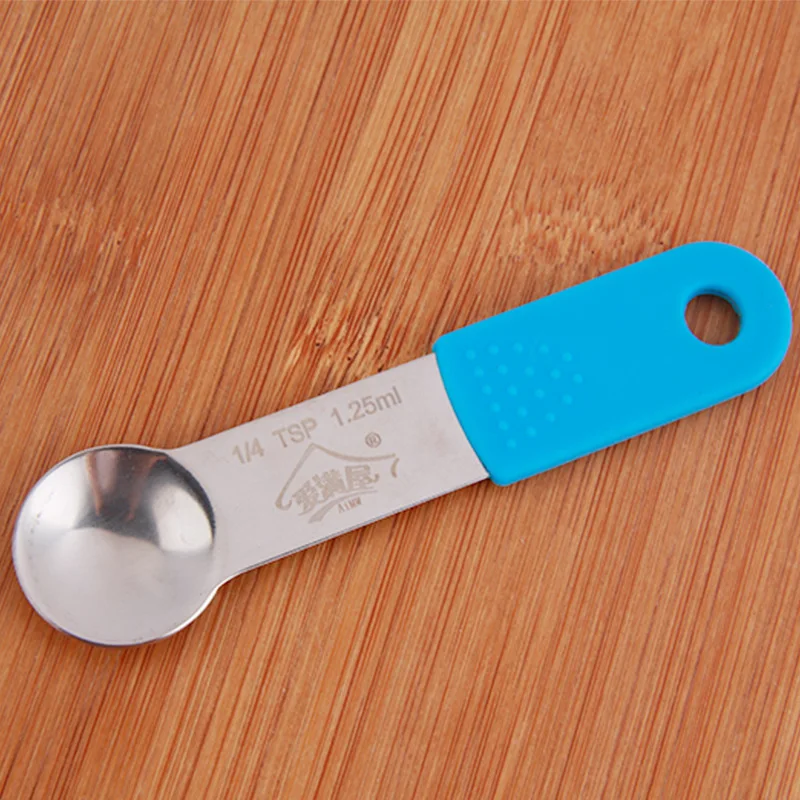 4 шт./компл. ложки цветные антибликовые из силикагеля измерительные нержавеющей