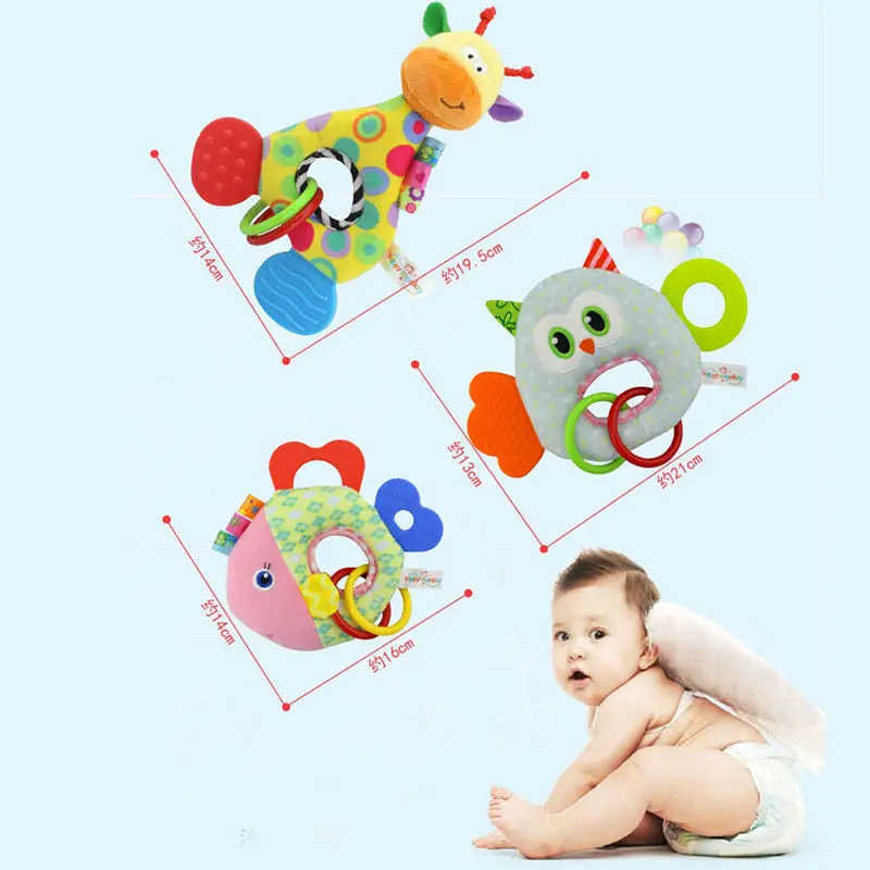 Обезьяна жираф животное мягкая плюшевая кукла новорожденные дети младенческие