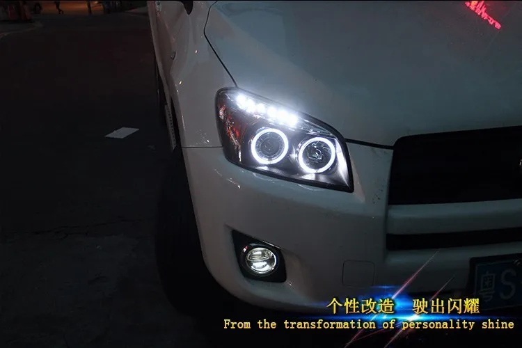

Car Styling Head lamp For Toyota RAV4 headlights 2009-2013 For RAV 4 LED Angel Eye DRL Q5 bi xenon lens h7 xenon Front light