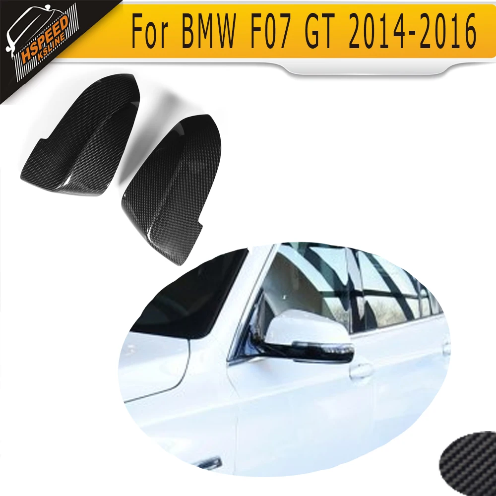 

For 5 Series Carbon Fiber Replace styling car mirror covers for BMW F07 GT 2014 2015 2016