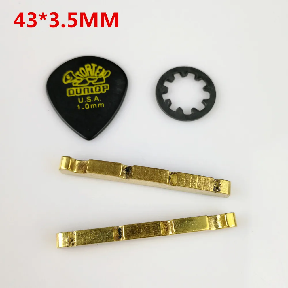

1 Piece Solid Brass Metal Electric Bass Nut for P & jazz Electric Bass Guitar - Size 43*3.5 mm