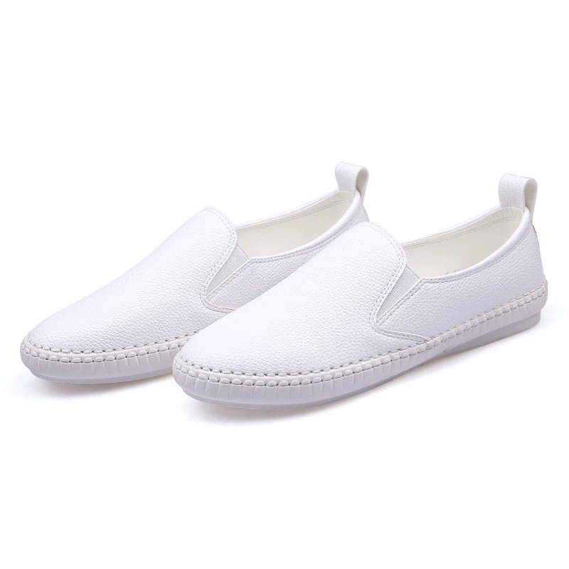 2018 новых диких Повседневная Белая обувь на плоской подошве женская Корейская
