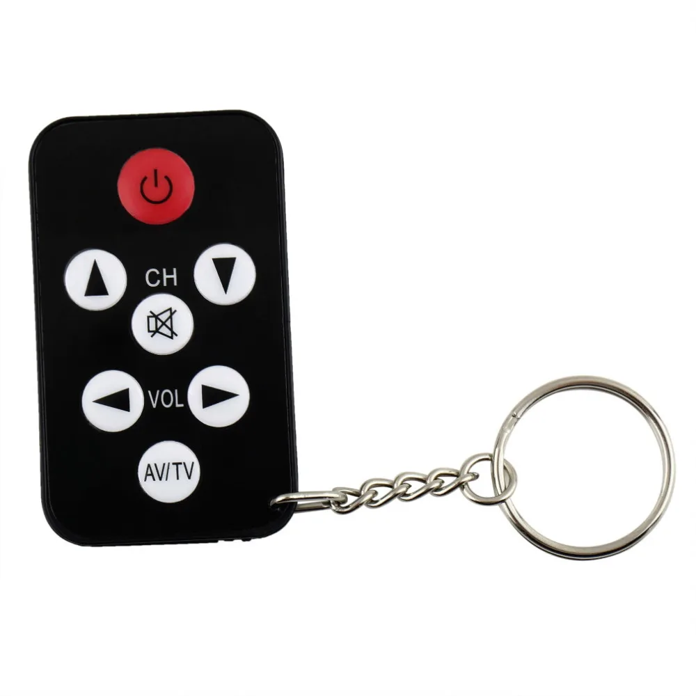 

1 pcs Mini Universal Infrared IR TV Set Remote Control Keychain Key Ring 7 Keys wholesale drop shipping 2018 New Arrival