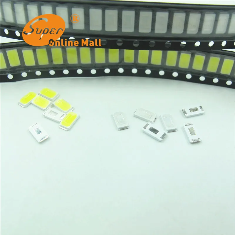 100 ШТ. 5630 SMD 5730 Белый СВЕТОДИОД Кристалл Прозрачный бисер 395-400nm Супер Яркий Свет
