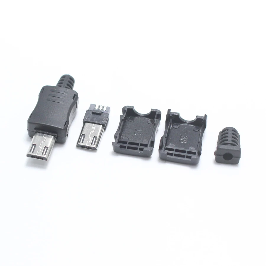 5 комплектов микро USB 5PIN сварочный Тип Штекерный разъем 4 в 1 зарядное устройство 5P