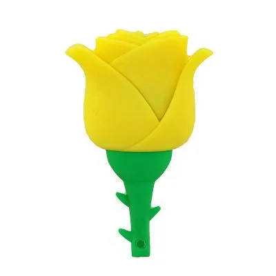 Новая красивая Роза модель usb 2,0 usb флеш-накопитель usb creativo цветок карта памяти мультфильм Флешка мини подарок для влюбленных - Цвет: C