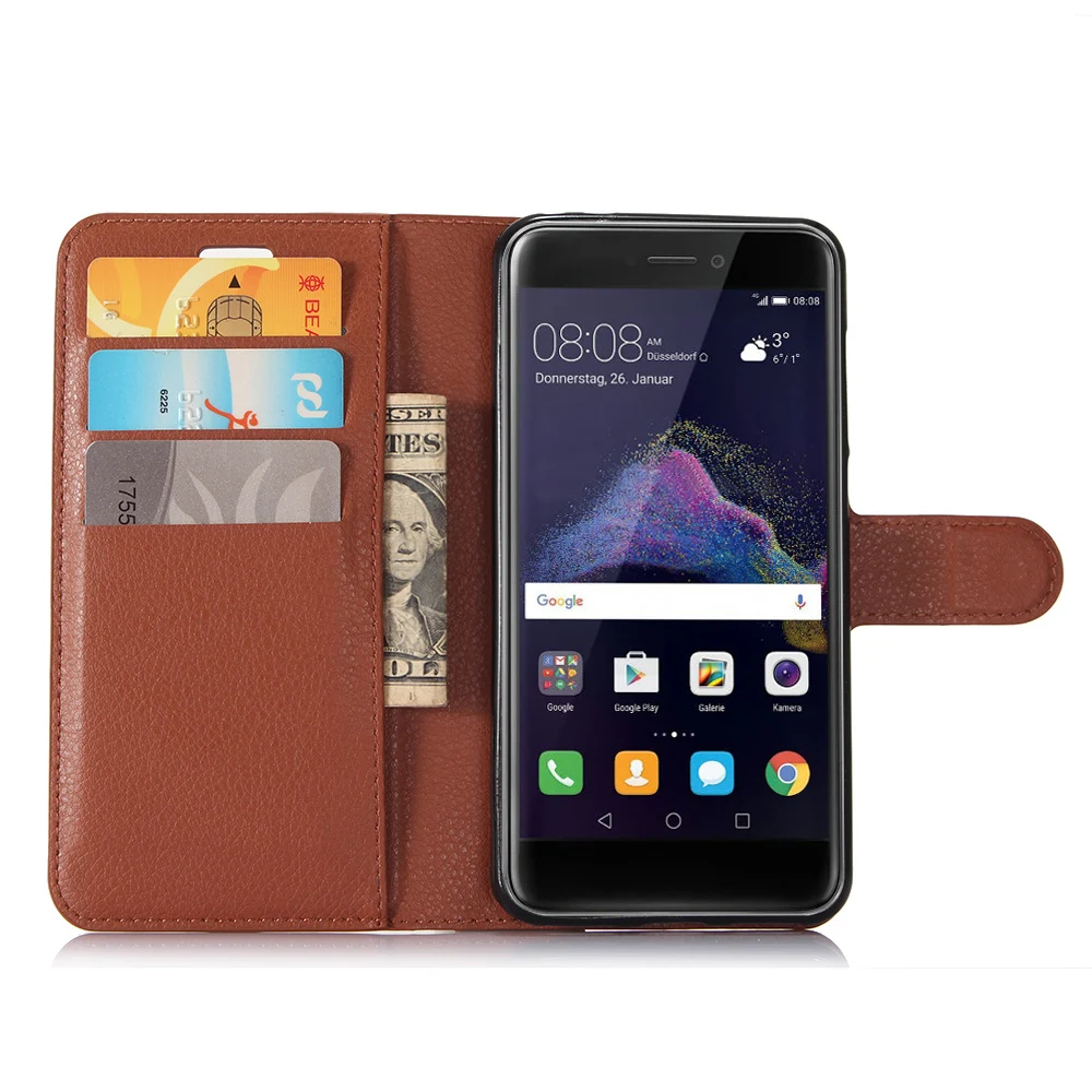 for Capa Huawei P8 Lite P9 LITE 2017 honor8 lite NOVA GR3 Flip Case Cover Card Slot Stand Leather Wallet Silicon Cases | Мобильные