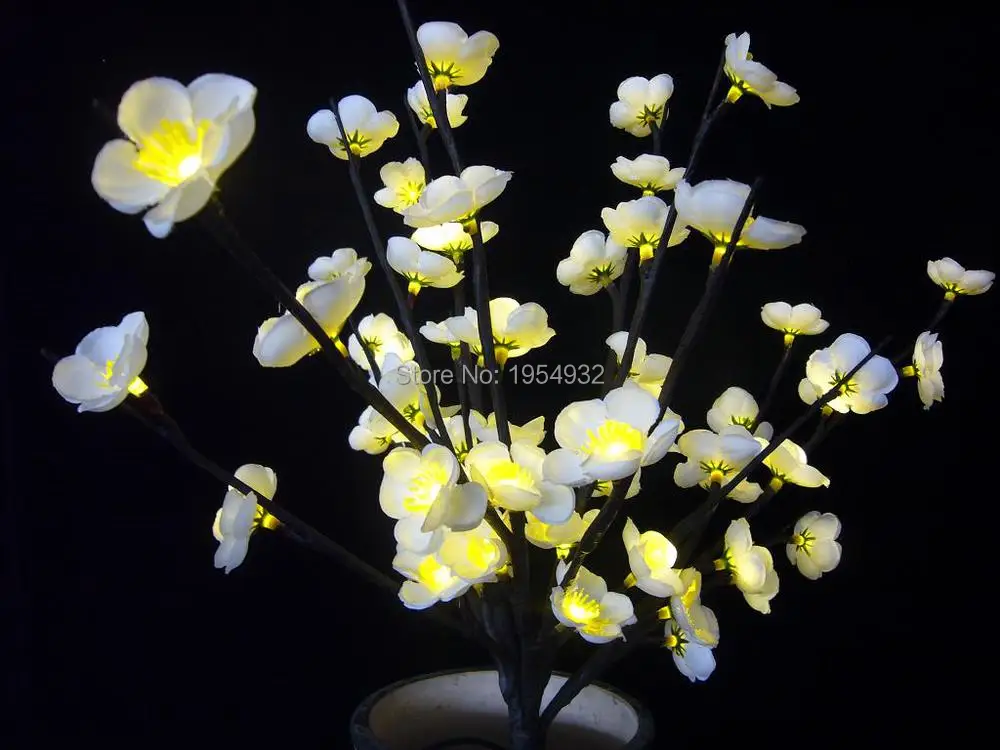 

24V Adaptor Type White LED Blossom Plum Branch Light 20" 60 LED Christmas branch light wedding table decoration